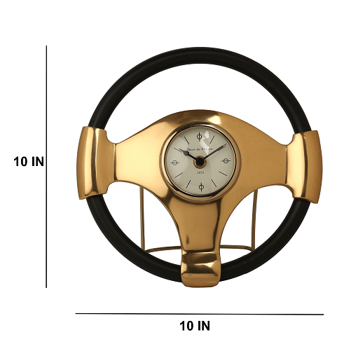 Wheel Steel clock