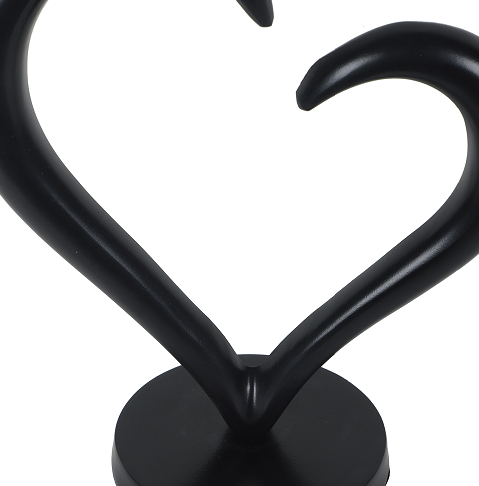 Black Heart Sculpture