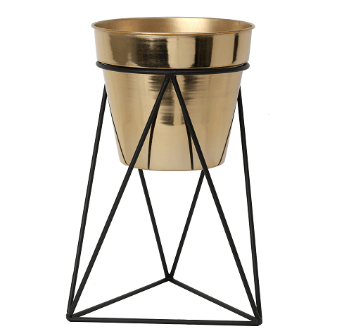 Triad Pot Stand in Gold & Black - Ouch Cart 