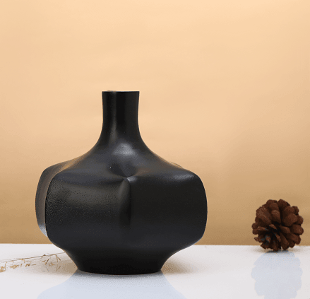 Verdant Metal Black Vase - Ouch Cart 