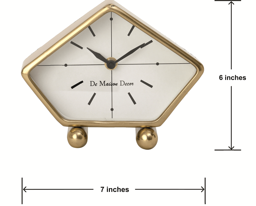 Penta Time Gold Table Clock