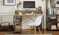 Genesis Home Computer Desk with Simple Shelves