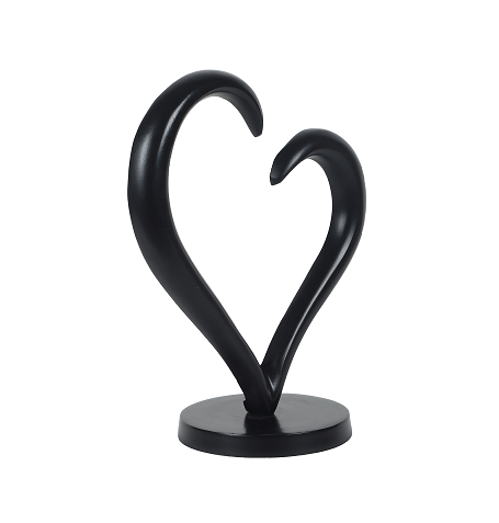 Black Heart Sculpture