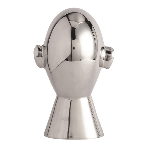 Abstract Head Decorative Silver