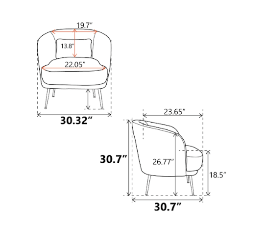 CITIUM ACCENT CHAIR - Ouch Cart 