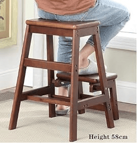 Folding online ladder stool