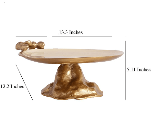 Stones Serving ware Jet Ivory enamle - Cake Stand