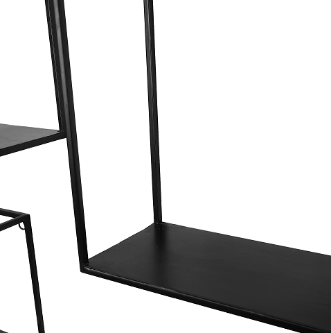 Trio's Black shelves