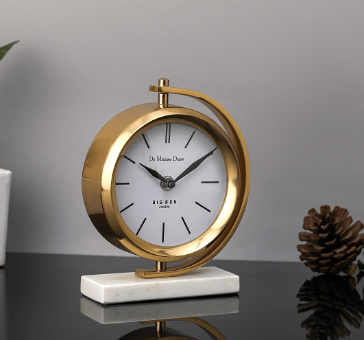 Marbellic  Gold clock  Table Clock