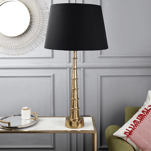 Tower Lamp in Gold Finish