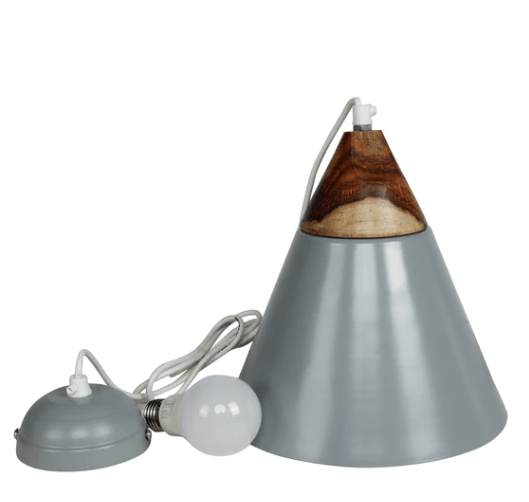 Modern Conical Nordic Pendant Light For Cafe & Bars With LED Bulb 1PC