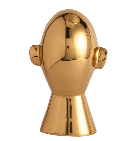 Abstract Head Decorative Gold