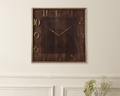 Chateau Square Gold  Wall Clock
