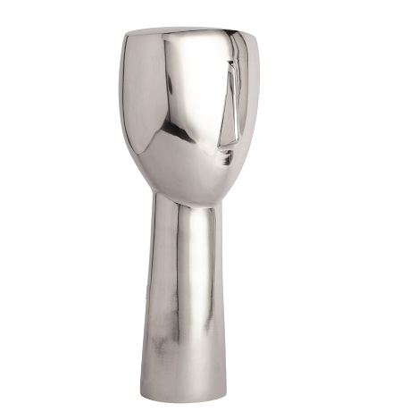 Abstract Face Decorative Silver