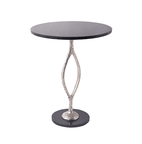 Round Black Marble Table