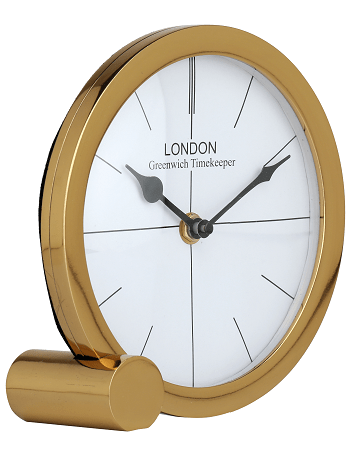 Langston Gold Table Clock