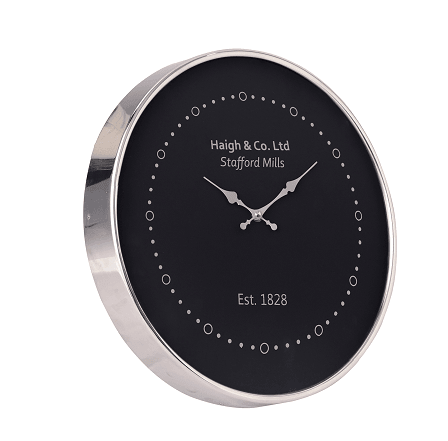 Eclipse Shine Silver wall clock