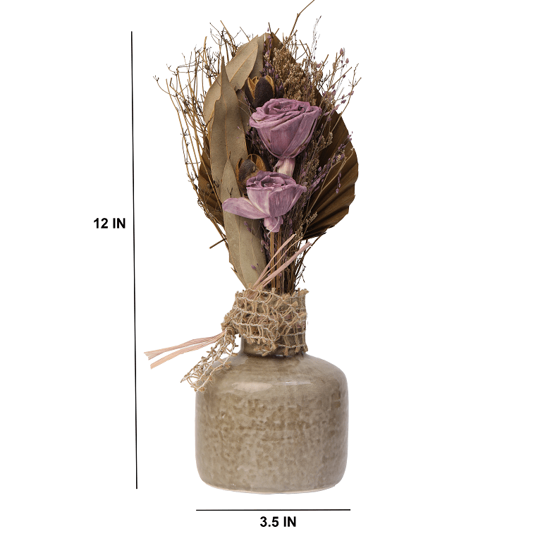 Lea Dried Lavender Small Vase