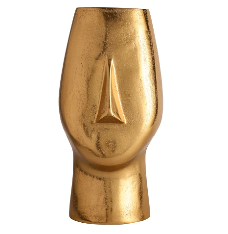 Flat Face Vase Gold