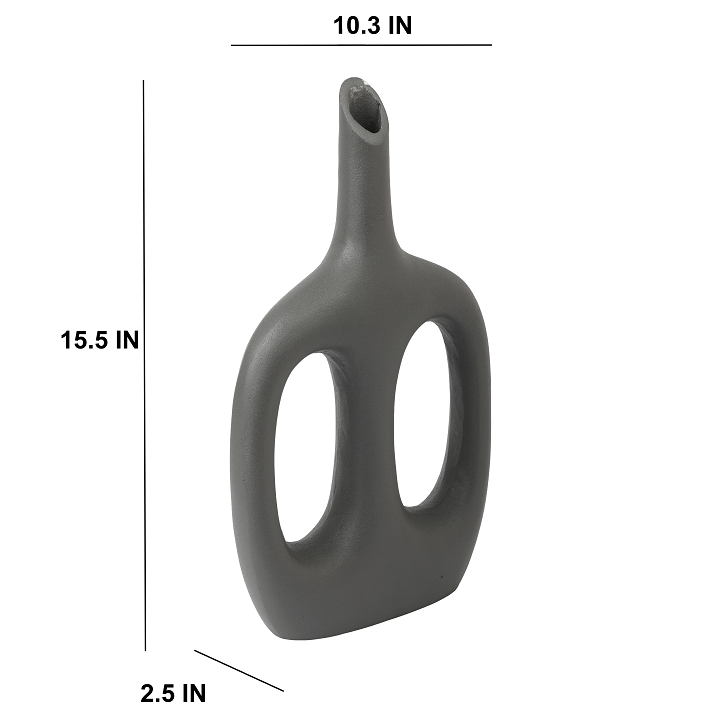 Otilia Grey Textured Vase