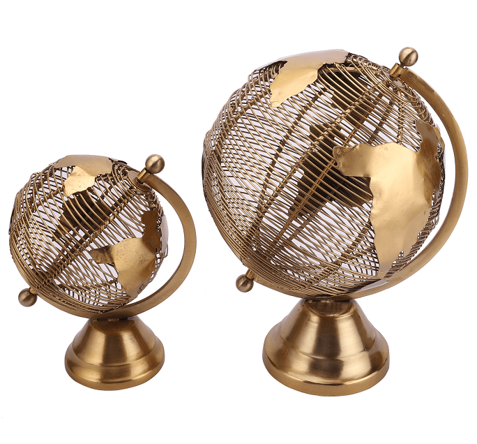 Solidarity Large gold  Globes.