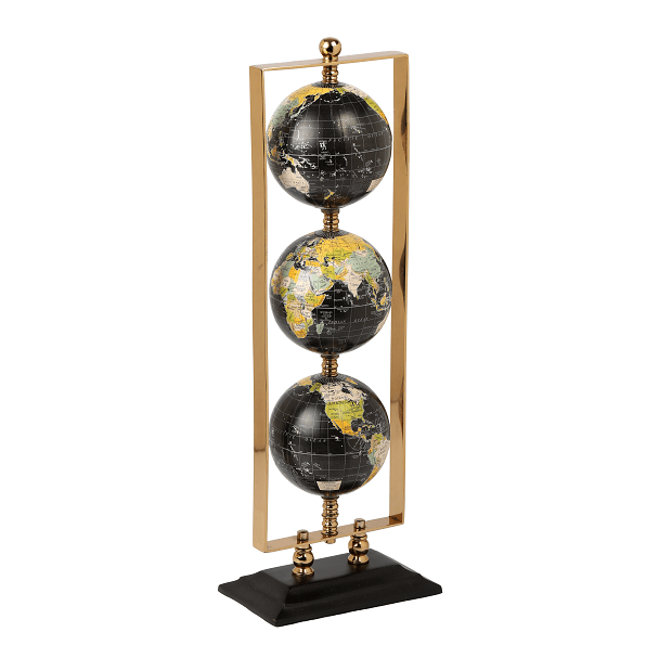 Vertical Triple Golden Globe stand