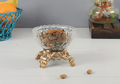 Four Legged Aristocrat's Glass Bowl  (Gold)