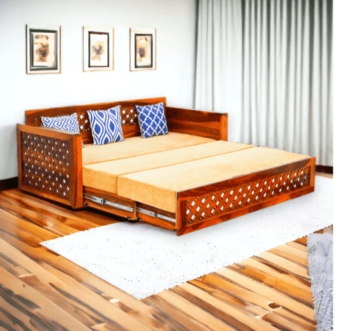 Capture_c9299f98-6233-4cf1-982d-9f208610a6fb.png SOFA CUM BED SHEESHAM WOOD - Image 1
