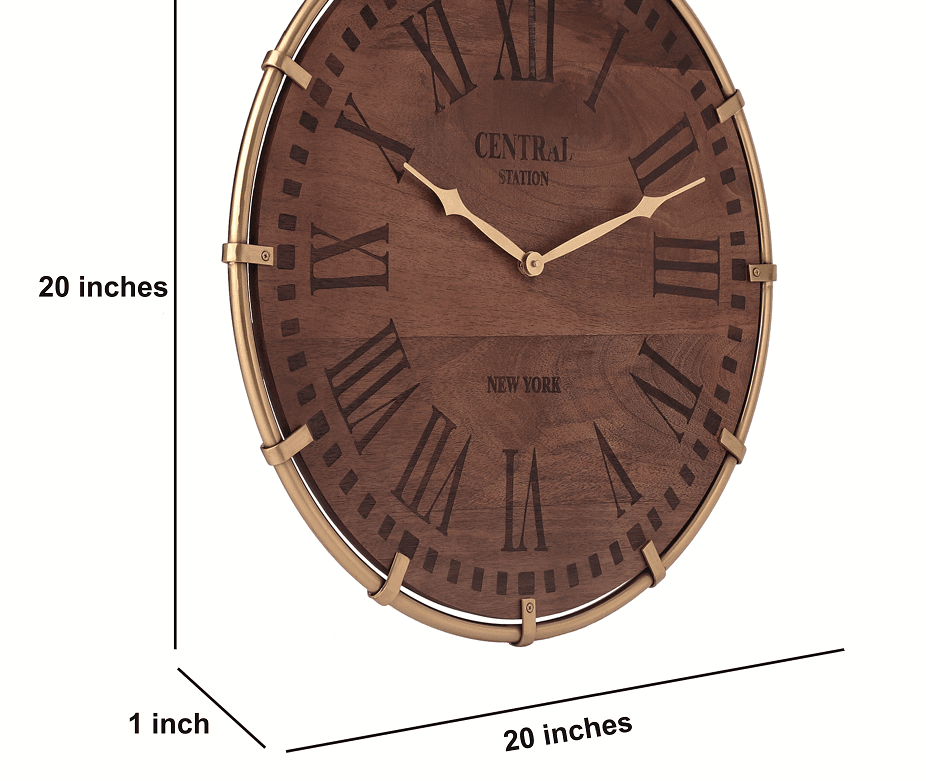 Timberland Gold Wall Clock