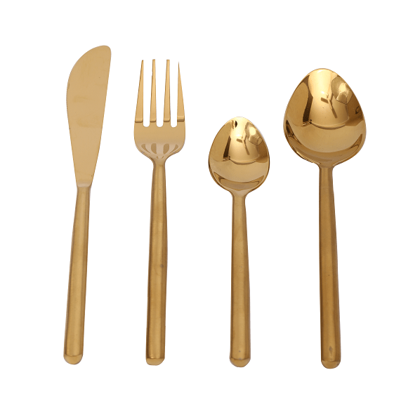 Radiant Reflections Gold Cutlery Set