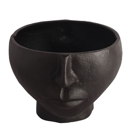 Two Face Vase Black