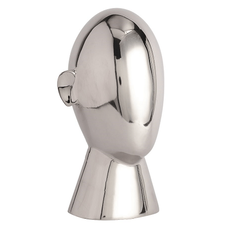 Abstract Head Decorative Silver