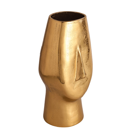 Flat Face Vase Gold