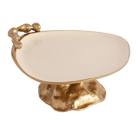 Stones Serving ware Jet Ivory enamle - Cake Stand