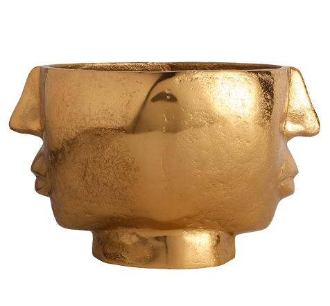 Two Face Vase Gold