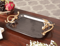 Cherry Vine  Black Décorative Platter