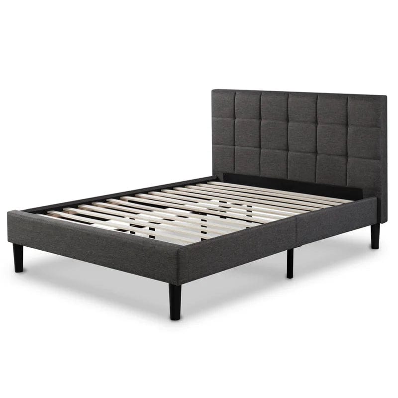 Cardington Padded Upholstered Bed Frame with Headboard