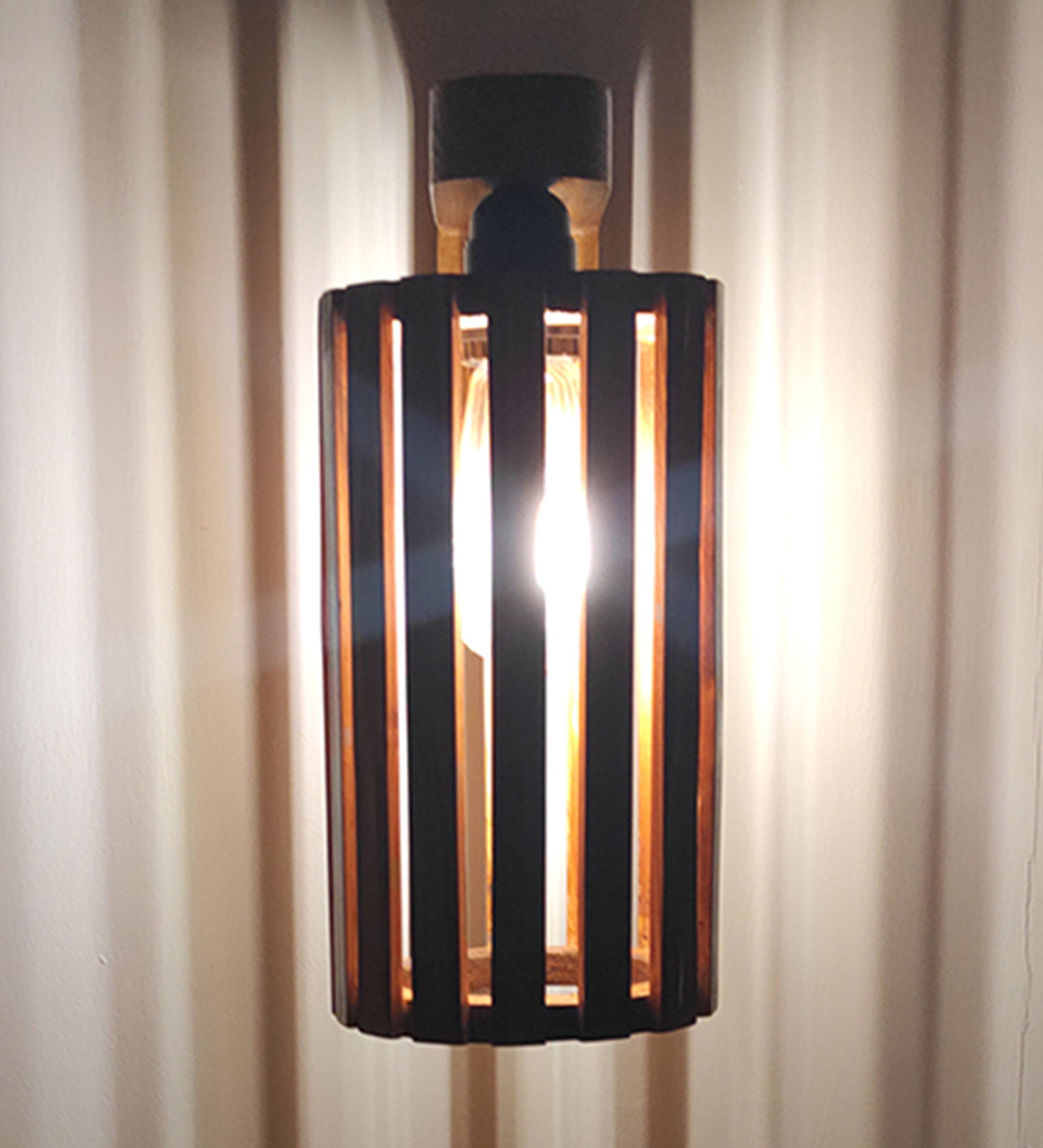 Casa Brown Wooden Wall Light (BULB NOT INCLUDED)