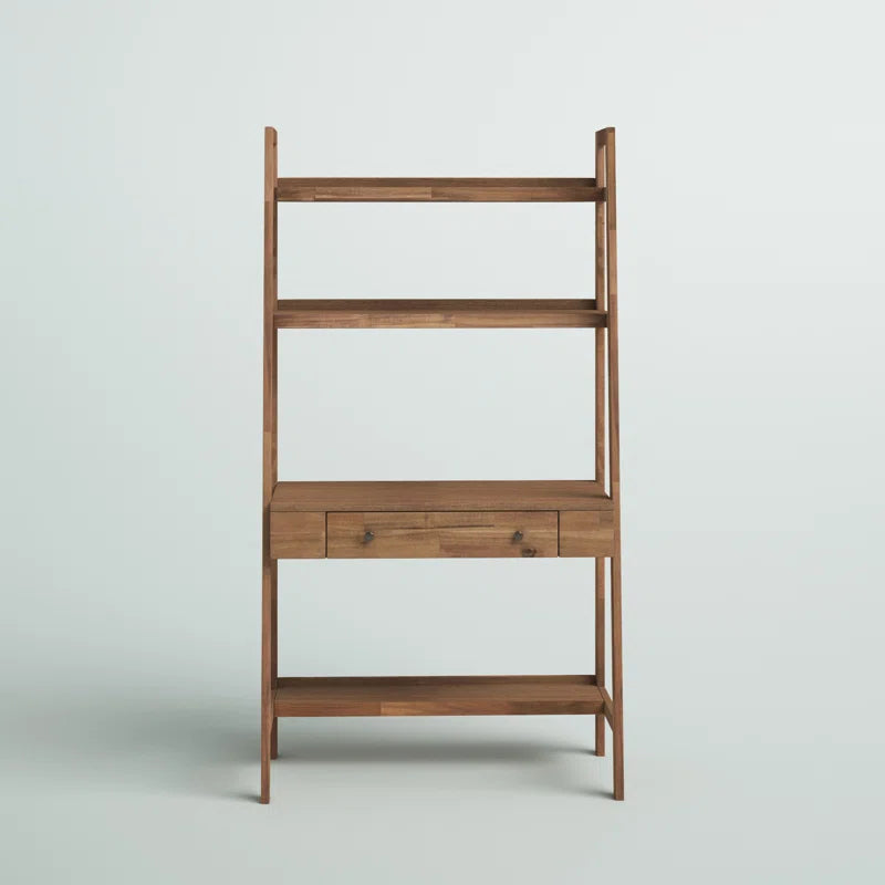 Solid Wood Base Leaning / Ladder Desk