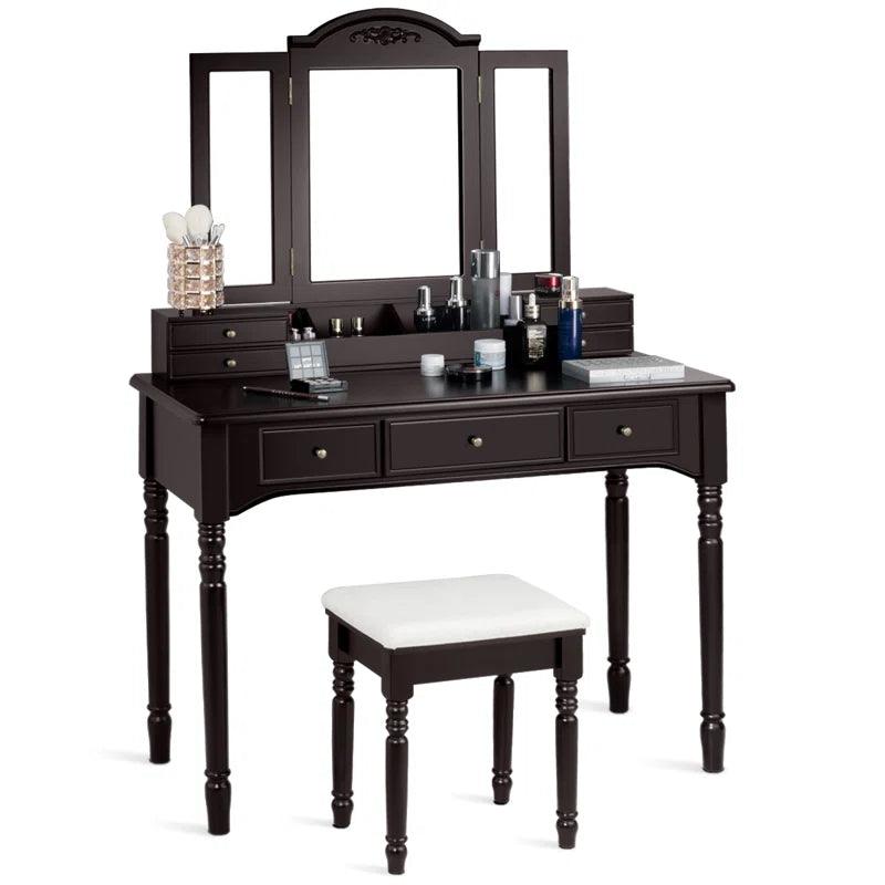 Juho Dressing Table with Mirror - Ouch Cart 