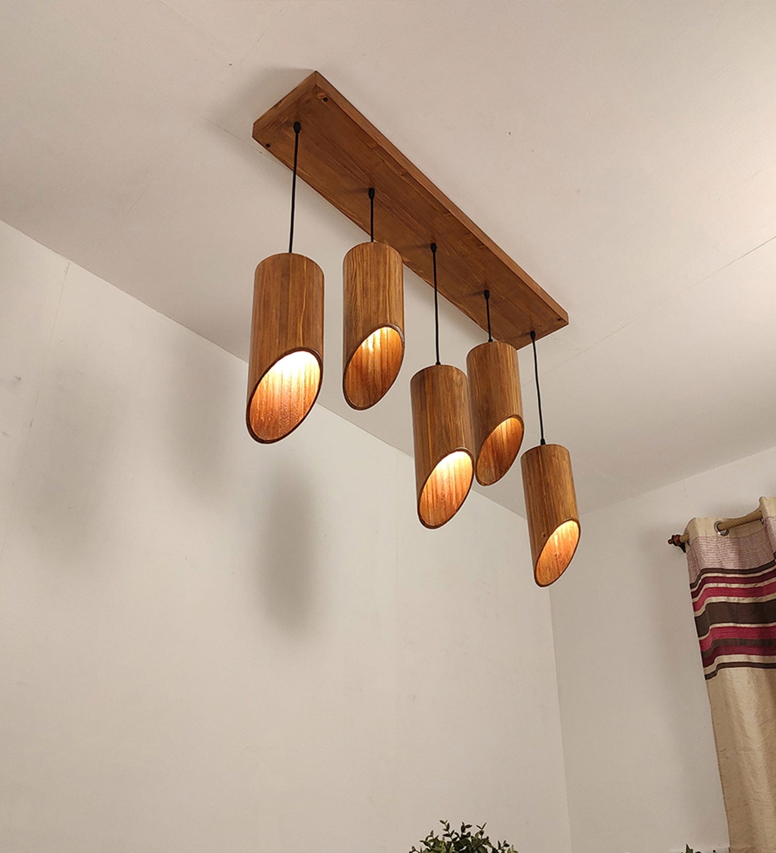 Cedar Brown 5 Series Hanging Lamp (BULB NOT INCLUDED)