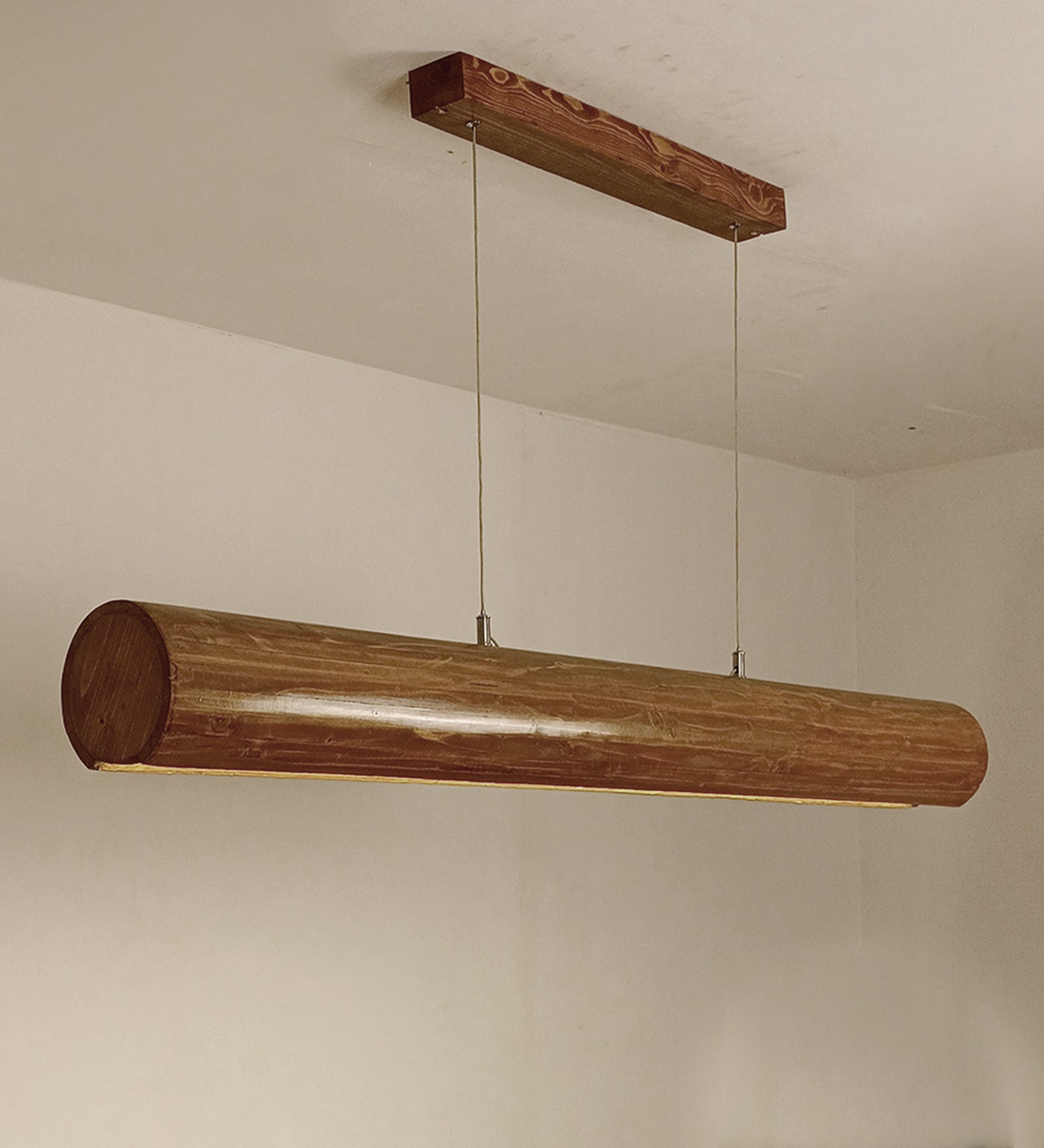 Cedar 48 Brown Wooden LED Hanging Lamp