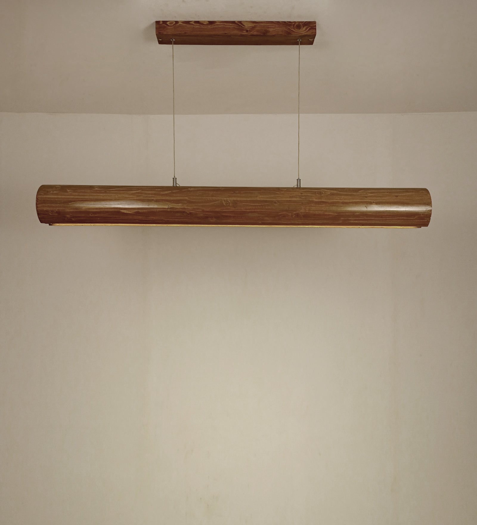 Cedar 48 Brown Wooden LED Hanging Lamp