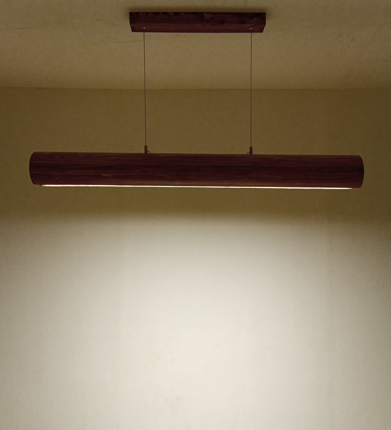 Cedar 48 Brown Wooden LED Hanging Lamp