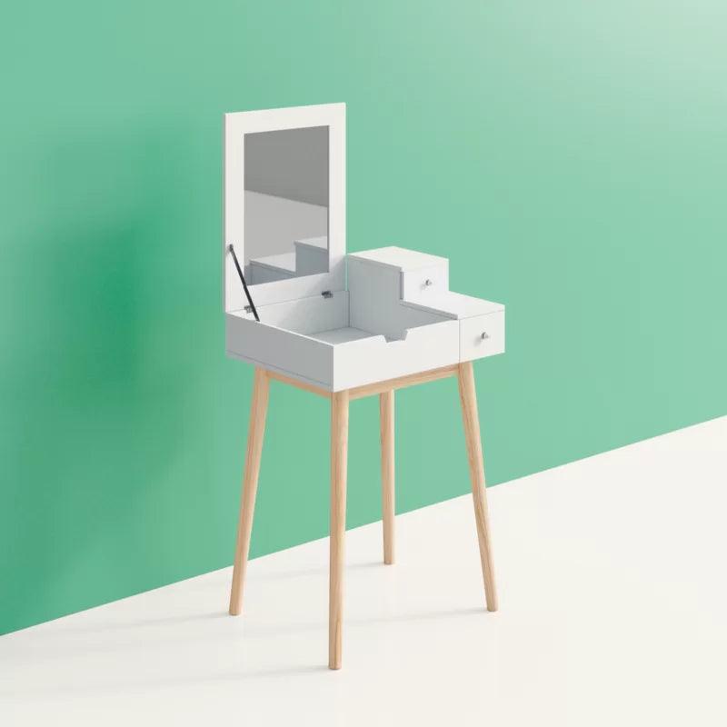 Alva Dressing Table with Mirror - Ouch Cart 