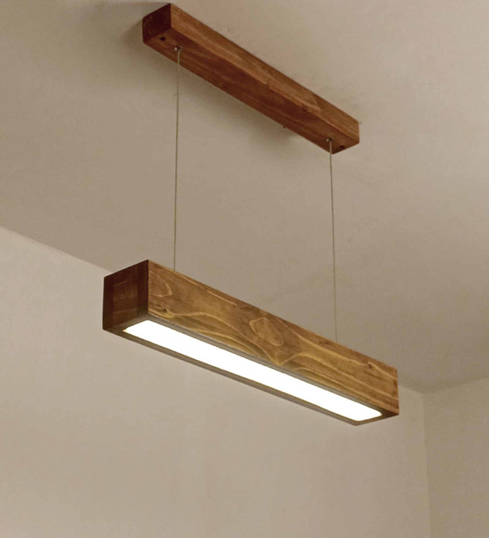 Sirius 24 Brown Wooden LED Hanging Lamp