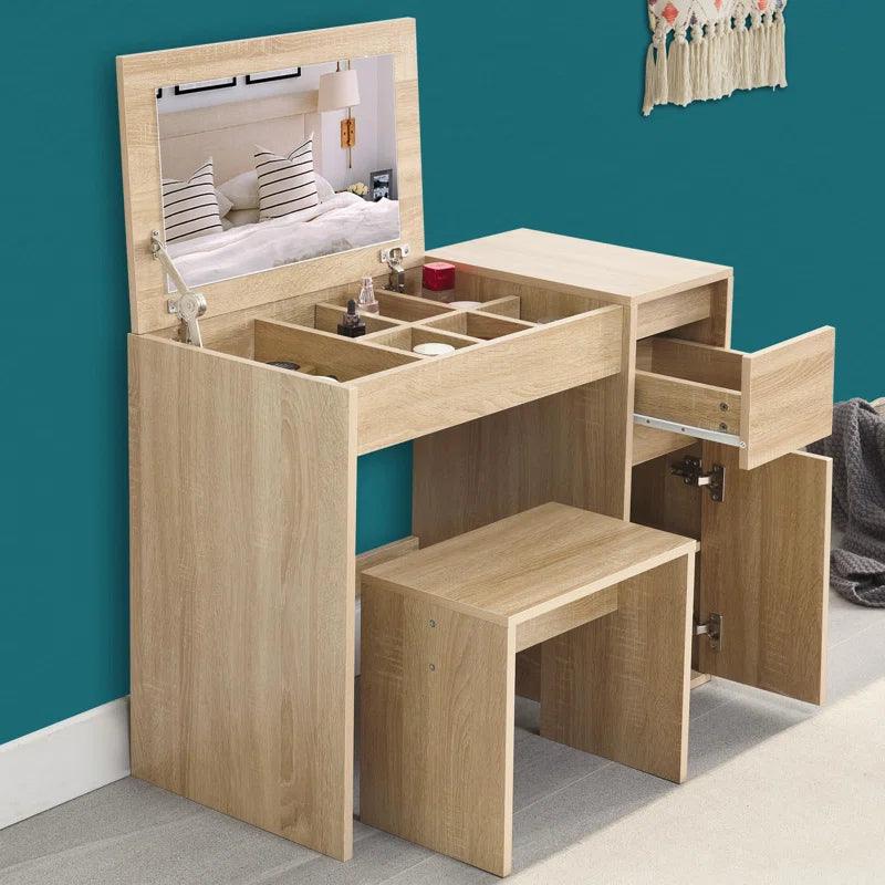 Ella Dressing Table with Mirror - Ouch Cart 