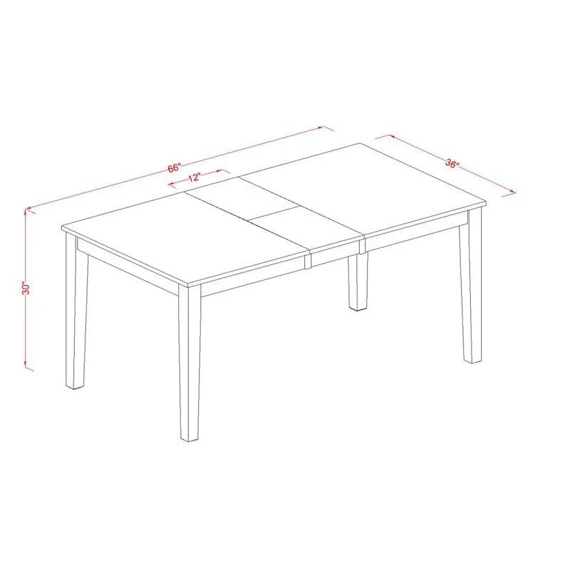 Extendable Solid Wood Dining Set - Ouch Cart 