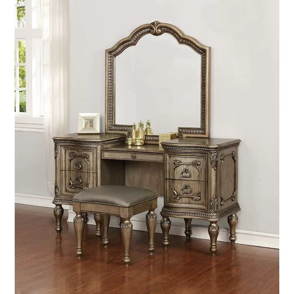 Amkalsor Vanity Luxury Dressing Table with stool with miror