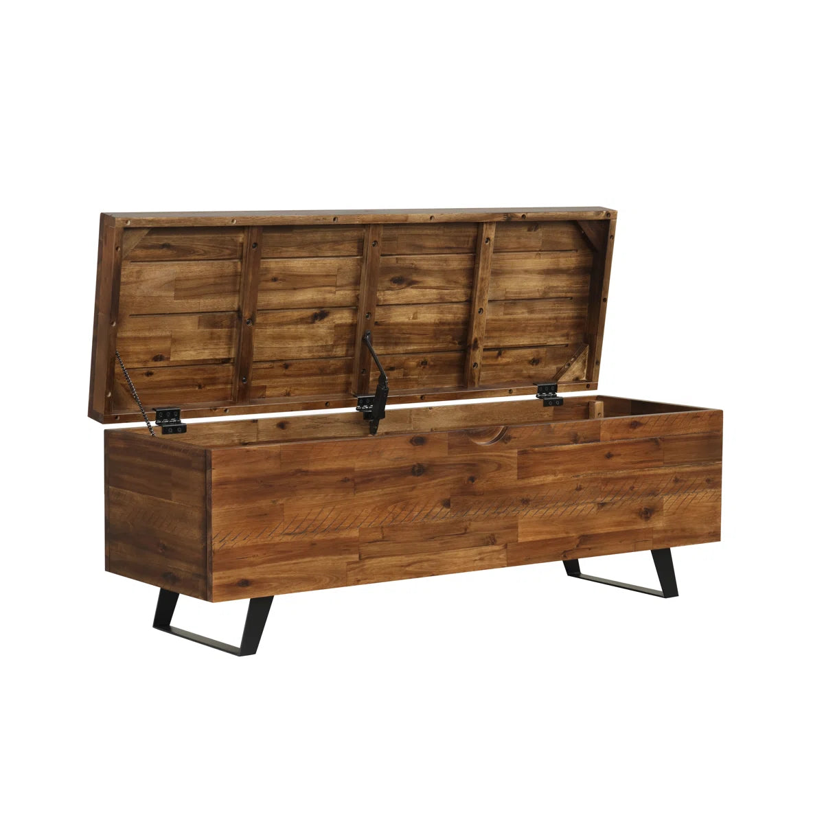 Solid Wood Storage Bench